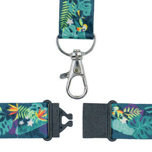 CONF. 10 CORDONCINO RICICLATO FANTASIA TROPICALE 440X20MM,RPET AVERY COD. R4828T