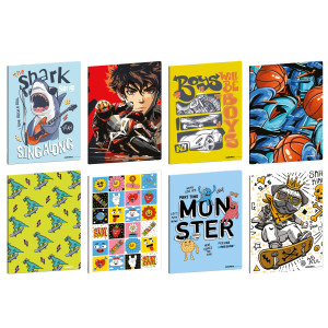 MAXIQUADERNO A4 20FG+1 80GR RIGO DI 1A KID BOY BLASETTI COD. 8912 CONFEZIONE DA 10