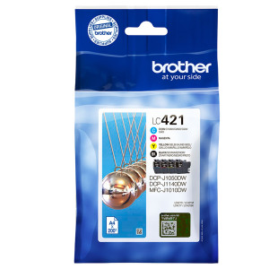 BROTHER KIT 4 CARTUCCE BK/C/M/Y DA 200 PAG CAD COD. LC421VAL