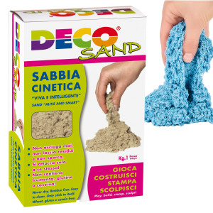 SABBIA CINETICA DECO SAND 1 KG AZZURRO DECO COD. 10849/1