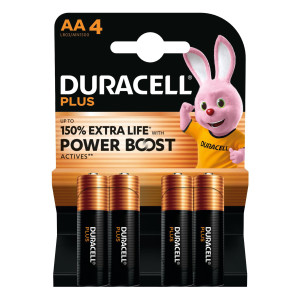 BLISTER 4 PILE MN1500 DURACELL PLUS POWERBOOST - STILO AA COD. DU0103
