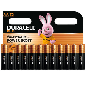 BLISTER 12 PILE DURACELL PLUS POWERBOOST - AA STILO COD. DU0123