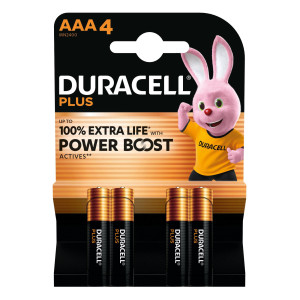 BLISTER 4 PILE MN2400 DURACELL PLUS POWERBOOST - MINISTILO AAA COD. DU0203