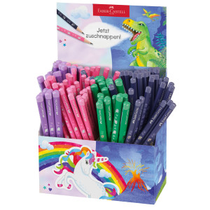 EXPO 120 MATITE GRAFITE UNICORNO/DINOSAURO STANDARD E JUMBO  FABER CASTELL COD. 111555