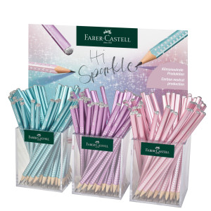 SET 3 BARATTOLI MATITE SPARKLE COSMIC FABER CASTELL COD. 118253
