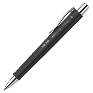 SET STILO B POLY PEN + SFERA 0,7MM POLY BALL FUSTO NERO FABER CASTELL COD. 241050