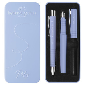 SET STILO B POLY PEN + SFERA 0,7MM POLY BALL FUSTO PALE IRIS FABER CASTELL COD. 241051