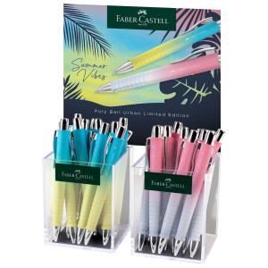 EXPO 24 PENNE A SFERA POLY BALL URBAN SUMMER COLORI ASSORTITI  FABER CASTELL COD. 241107
