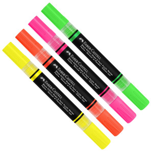ASTUCCIO 4 MARCATORI SHAKEPAINT BLACK EDITION COLORI ASSORTITI NEON FABER-CASTEL COD. 285505