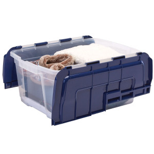 CONTENITORE MULTIUSO CON COPERCHIO A CERNIERA 43X59XH28CM 45L BANKERS BOX COD. 100135774