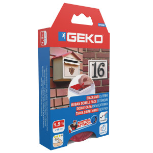NASTRO BIADESIVO OUTDOOR MISTER ATTACH 19MMX1,5M GRIGIO/ROSSO GEKO COD. 8200800001