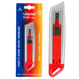 CUTTER SX 12N IN ACCIAIO CON LAMA A RIENTRO AUTOMATICO ITERNET COD. 4301