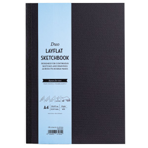 SKETCHBOOK DUO LAYFLAT 60 PAG. A4 NERO MUSA COD. MU224294