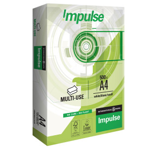 CARTA DA FOTOCOPIE A4 75GR 500FG BIANCA IMPULSE 75 COD. IMPULSE75 A4 CONFEZIONE DA 5