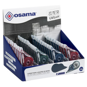 DISPLAY 36PZ CORRETTORE A NASTRO 20 METRI 5MMX20MT INVOLUCRO COLORI ASS. URBAN O COD. OW 84040233