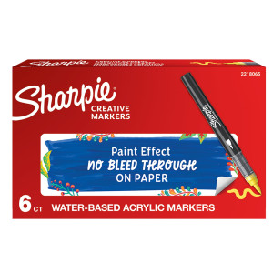 MARCATORE ACRILICO CREATIVE MARKER PUNTA PENNELLO GIALLO SHARPIE COD. 2218065