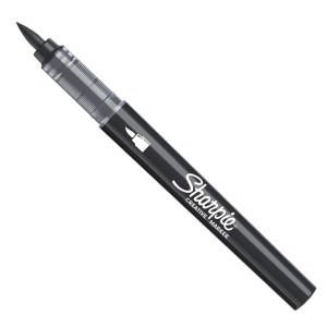 MARCATORE ACRILICO CREATIVE MARKER PUNTA PENNELLO NERO SHARPIE COD. 2218069 CONFEZIONE DA 6
