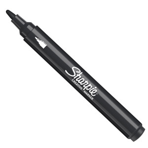 MARCATORE ACRILICO CREATIVE MARKER PUNTA TONDA NERO SHARPIE COD. 2218123 CONFEZIONE DA 6