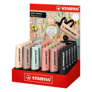 EXPO 30 EVIDENZIATORI NATURECOLORS BOSS ORIGINAL COLORI ASSORTITI STABILO COD. 70/30-2-2