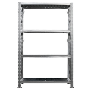 SCAFFALE INDUSTRIALE 4 RIPIANI IN ACCIAIO 120X50M H200CM TECNOTELAI COD. KS100