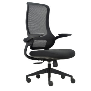 SEDUTA OPERATIVA ERGONOMICA AURORA CHLN18 C/BRACCIOLI REGOLABILI NERO UNISIT COD. CHLN18/NE
