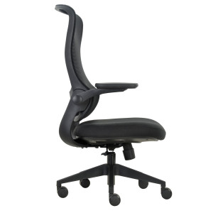 SEDUTA OPERATIVA ERGONOMICA AURORA CHLN18 C/BRACCIOLI REGOLABILI NERO UNISIT COD. CHLN18/NE