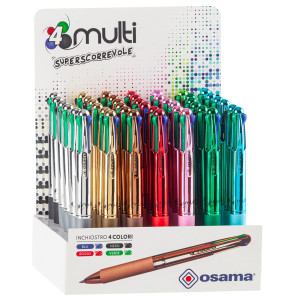EXPO SFERA SCATTO 4 COLOR - 42 PEZZI - FUSTO CROMATO - OSAMA COD. OW 84006925
