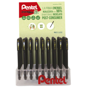 EXPO 48 ROLLER C/CAPPUCCIO ENERGEL RECYCOLOGY COLORI ASSORTITI PENTEL COD. 0022381