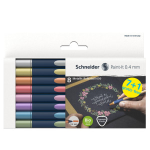 EXPO ASTUCCI ROLLER METALLIC PAINT-IT 050 COLORI ASSORTITI SCHNEIDER COD. P790019
