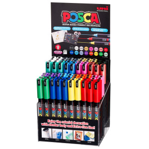 DISPLAY 80 MARCATORI UNI POSCA PC1MR ASSORTITI COD. M PC1MR 80P