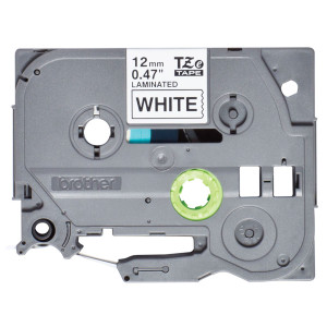 BROTHER NASTRO LAMINATO  NERO/BIANCO 12MM X 4MT -TZE231S2 COD. TZE231S2