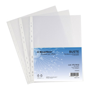 50 BUSTE FORATE 22X30 BUCCIA LIGHT STARLINE COD. STL7410_CAIMI