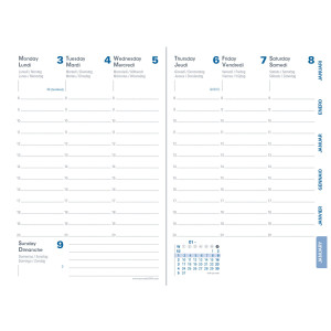 AGENDA SETTIMANALE RIGIRO 9X12,5CM ECOLOGY NERO 2026 QUO VADIS COD. 003642Q