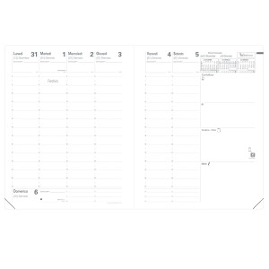 AGENDA SETTIMANALE PRESIDENTE 21X27CM MARLOW BORDEAUX 2026 QUO VADIS COD. 016654Q