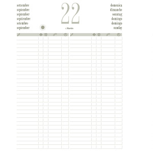LIBRO PRENOTAZIONI RISTORANTE 2026 DIM.21X30CM COP.SIMILPELLE IMBOTTITA BLU COD. 9641XMT12