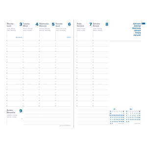 AGENDA SETTIMANALE PRESIDENTE EQUOLOGY 21X29,7CM NERO 2023 QUO VADIS COD. 016588Q