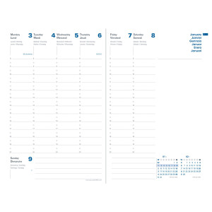 AGENDA SETTIMANALE PRESIDENTE EQUOLOGY 21X29,7CM ROSSO 2023 QUO VADIS COD. 016590Q