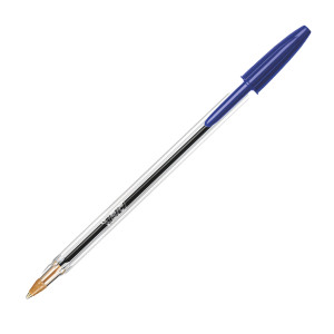 SCATOLA 10 PENNE SFERA CRISTAL ORIGINAL PUNTA 1,0MM BLU BIC COD. 516352 CONFEZIONE DA 10