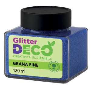 GLITTER BIO GRANA FINE FLACONE 120ML BLU DECO COD. 13398/04