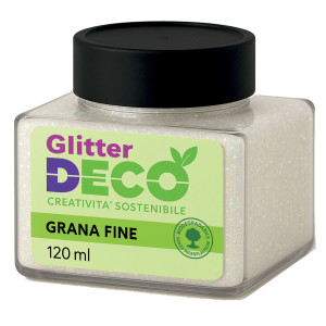 GLITTER BIO GRANA FINE FLACONE 120ML IRIDESCENTE DECO COD. 13398/06