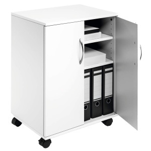 MOBILETTO MULTIFUNZIONE 74/53 CON ANTE BIANCO DURABLE COD. 3115-02