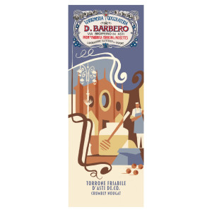 TAVOLETTA TORRONE FRIABILE CON NOCCIOLE IGP 150GR IN ASTUCCIO BARBERO COD. 1002LN