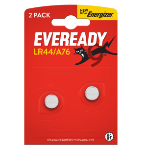 2 MICROPILE A PASTIGLIA LR44 ALCALINA 1,5V ENERGIZER COD. U300044