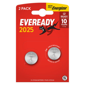 BLISTER 2 MICROPILE A PASTIGLIA CR2025 LITIO 3V ENERGIZER COD. U302025