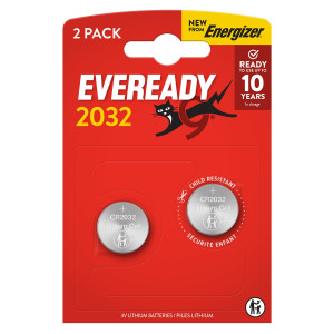 BLISTER 2 MICROPILE A PASTIGLIA CR2032 LITIO 3V ENERGIZER COD. U302032