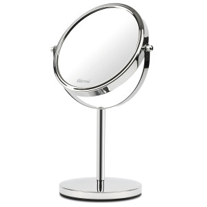 SPECCHIO PER TRUCCO C/INGRANDIMENTO X3 D SPECCHIO 15,5 X H32CM GRIGIO GIRMI COD. BE0100