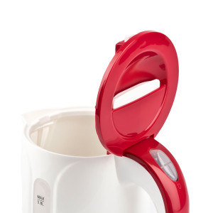 BOLLITORE ELETTRICO 800ML BIANCO/ROSSO GIRMI COD. BL1000