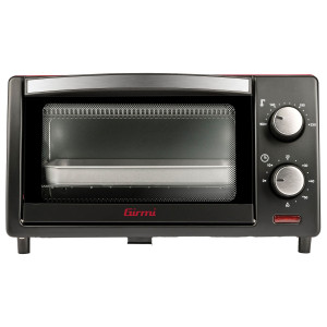 FORNO ELETTRICO VENTILATO 10L 800W NERO/ROSSO GIRMI COD. FE1000