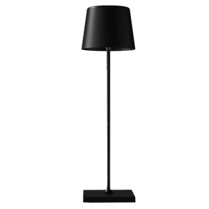 LAMPADA DA TAVOLO 851 RICARICABILE 8XH30CM METALLO NERO PALMINA COD. DL-XTD851BK