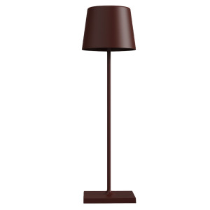 LAMPADA DA TAVOLO 851 RICARICABILE 8XH30CM METALLO MARRONE PALMINA COD. DL-XTD851BN